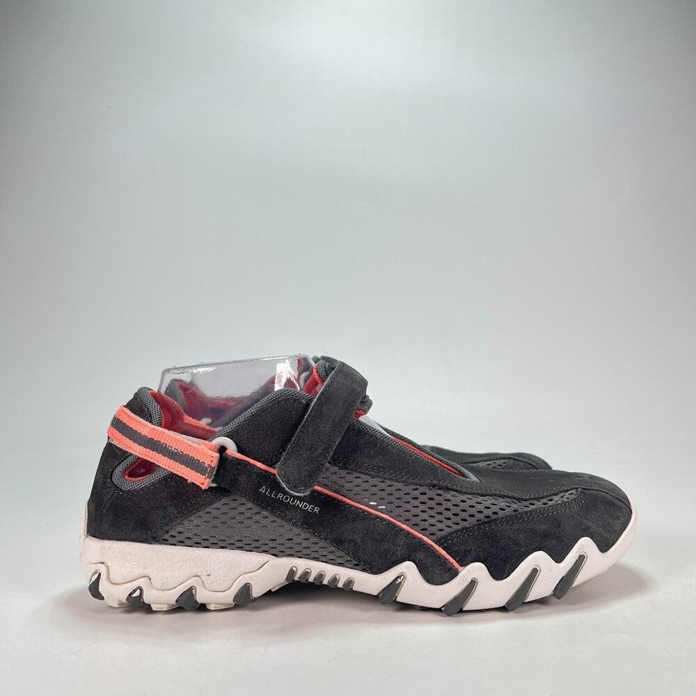 Mephisto Allrounder Niro Grey Coral Trail Straps Walking Shoes Women's Size 9